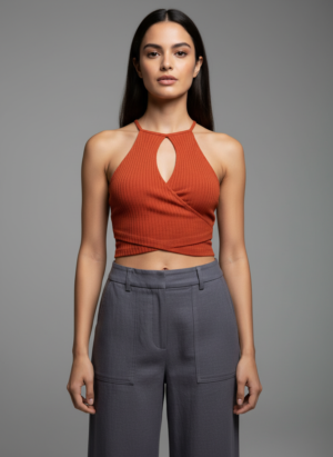 Cut Halter- chamo clothing